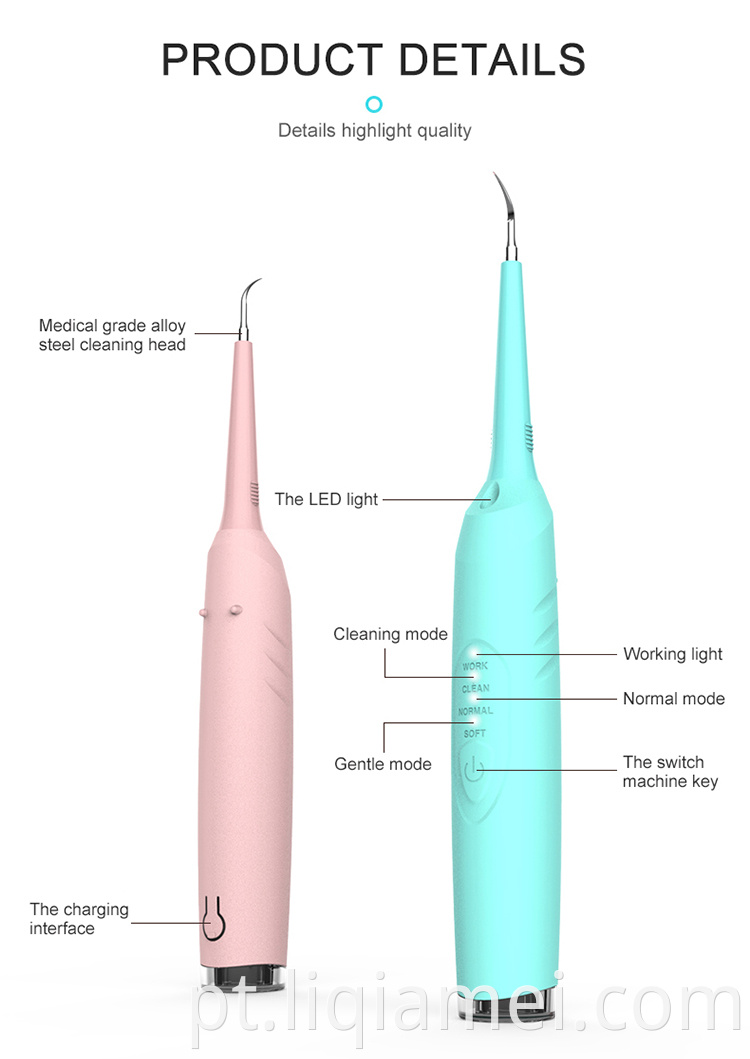 Factory Dental Dentes Limpador Cálculo Removedor de Praga Limpador de dente elétrico ultrassônico